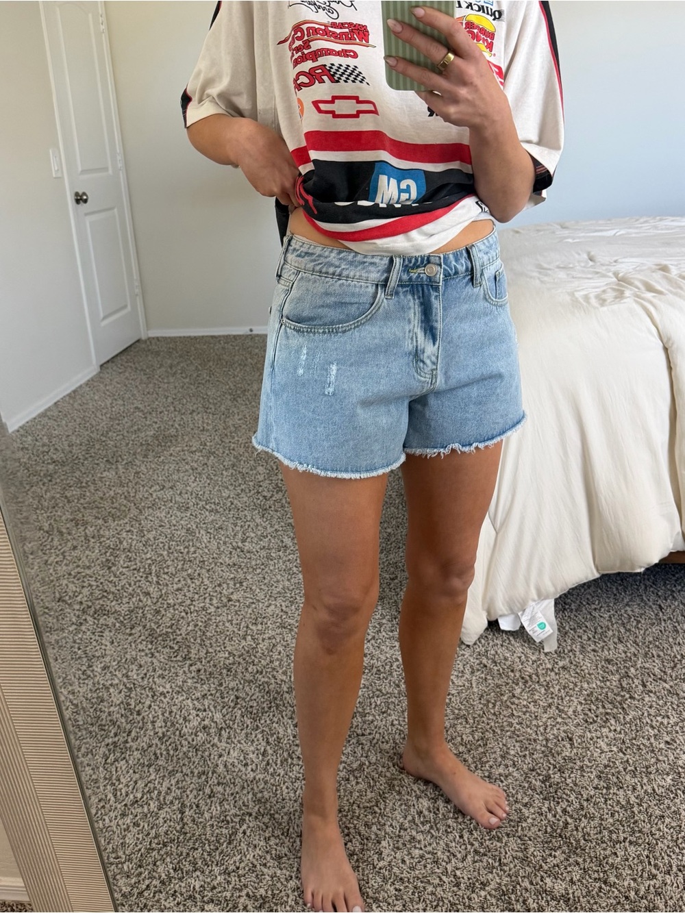 Harper heritage denim shorts